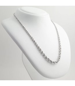 Aurora Patina Zilveren art deco collier 53 cm