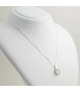 Aurora Patina Zilveren collier met maansteen
